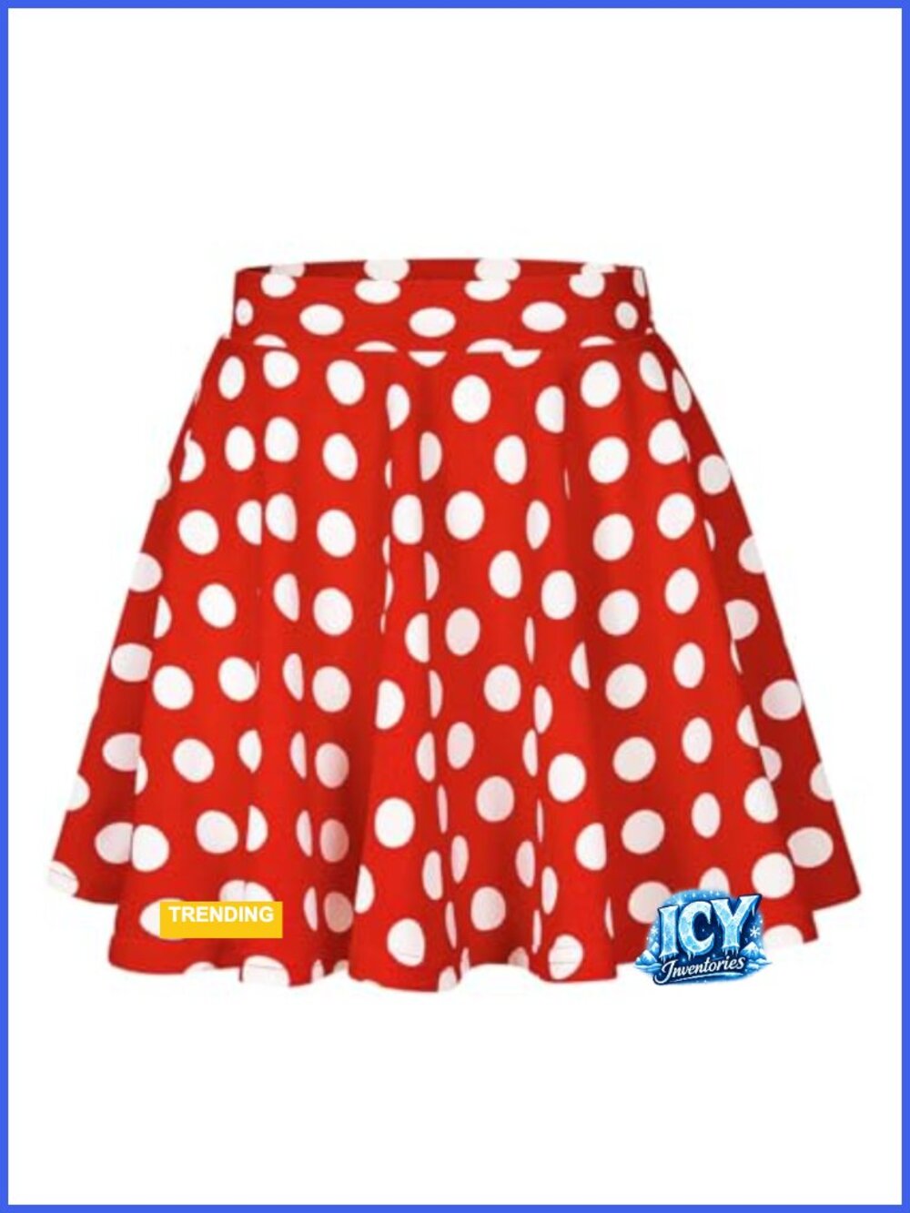 Plus Size Pleated Skater Skirt, High Waist A-Line Mini with Elastic Band